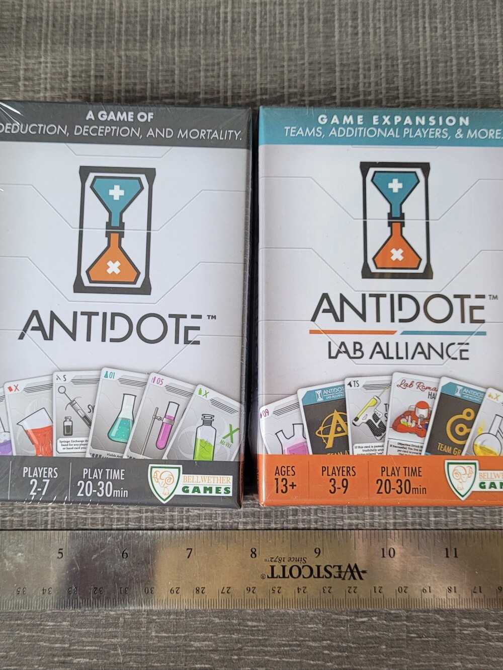 Antidote & Antidote Lab Alliance Card Games (New Sealed) - Ages 13+ 2-7 Players